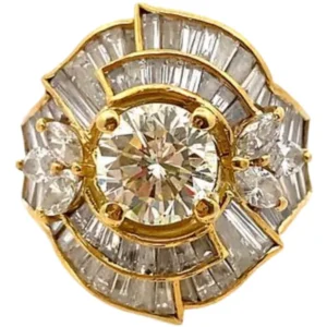 K18 ダイヤモンド リング 2.034・D3.17ct