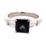 Pt･Pm900 アレキサンドライト・ダイヤモンド リング A1.745 ct 0.38 ct