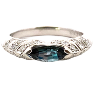 Pt･Pm900 アレキサンドライト・ダイヤモンド リング AL0.63・D0.35ct