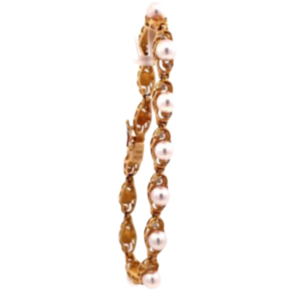 K18 パール・ダイヤモンド ブレスレット/バングル 0.28 ct