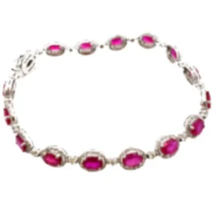 K18 ルビー・ダイヤモンド ブレスレット/バングル 7.82・D1.85ct