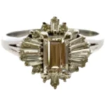 Pt･Pm900 ダイヤモンド リング 0.61・0.5ct