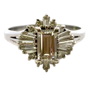 Pt･Pm900 ダイヤモンド リング 0.61・0.5ct