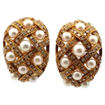 K18 パール・ダイヤモンド ピアス/イヤリング 0.59・0.59ct