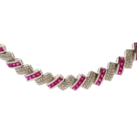 K18WG ルビー・ダイヤモンド ネックレス/ペンダントトップ R13・D3.25ct