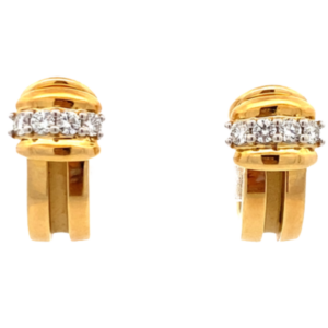 ティファニー Pt950/K18[Kﾒｲﾝ] ダイヤモンド ピアス/イヤリング