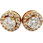 K18 ダイヤモンド ピアス/イヤリング 1.009・1.003・0.25・0.25ct