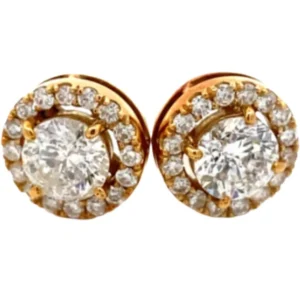 K18 ダイヤモンド ピアス/イヤリング 1.009・1.003・0.25・0.25ct