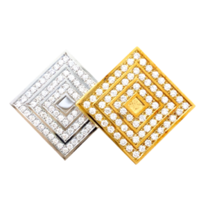 Pt900/K18[Kﾒｲﾝ] ダイヤモンド ブローチ 1.52ct