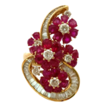 K18 ルビー・ダイヤモンド リング R7.58・D2.72ct