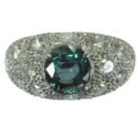 Pt･Pm900 インド産アレキサンドライト・ダイヤモンド リング 2.037 ct D1.07 ct