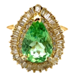 K18 モザンビーク産パライバトルマリン・ダイヤモンド リング 2.31・D1ct