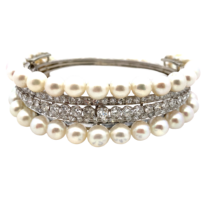 パール・ダイヤモンド ブレスレット/バングル