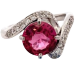 Pt･Pm900 スピネル・ダイヤモンド リング 2.42 ct D0.22 ct買取の参考価格