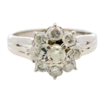 Pt･Pm900 ダイヤモンド リング 0.75ct