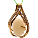 K18 オパール・ダイヤモンド ネックレス/ペンダントトップ 19.90・D0.51ct