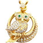 K18 エメラルド・ダイヤモンド ネックレス/ペンダントトップ E0.05・D1.62ct