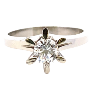 Pt･Pm900 ダイヤモンド リング 0.4ct