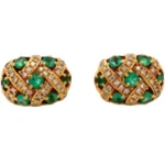 K18 エメラルド・ダイヤモンド ピアス/イヤリング D0.54・E1.30ct