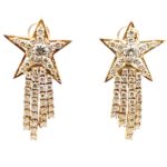 K18 ダイヤモンド ピアス/イヤリング 0.49・0.52・D3.6ct