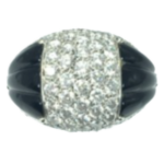 K18 ダイヤモンド・オニキス リング D1.93 ct