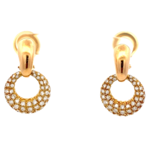 K18 ダイヤモンド ピアス/イヤリング 0.9・0.9ct