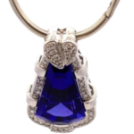 Pt・Pm900 タンザナイト・ダイヤモンド ネックレス/ペンダントトップ 15.79 ct D0.43 ct