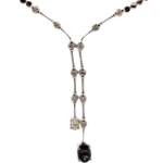 K18WG ブラジル産アレキサンドライト・ダイヤモンド ネックレス/ペンダントトップ 0.87・0.56・0.22ct