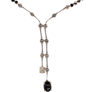 K18WG ブラジル産アレキサンドライト・ダイヤモンド ネックレス/ペンダントトップ 0.87・0.56・0.22ct