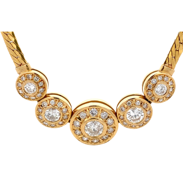 K18 ダイヤモンド ネックレス 2.25・1.30ct 」の参考買取価格(相場
