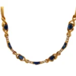 K18 サファイア・ダイヤモンド ネックレス