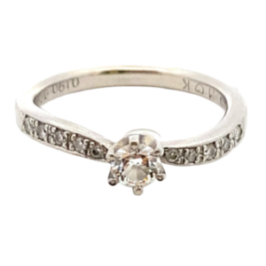 Pt･Pm950 ダイヤモンド リング 0.190・0.09ct