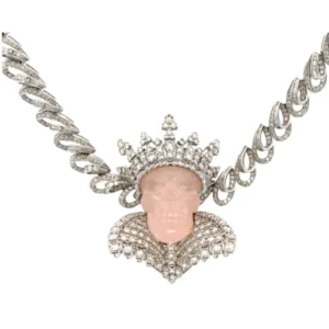 K18 ピンク石・ダイヤモンド ネックレス/ペンダントトップ D7.78・D4.88ct