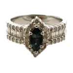 Pt･Pm900 アレキサンドライト・ダイヤモンド リング 0.62・0.93ct