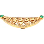 K18 エメラルド・ダイヤモンド ブローチ 0.67・1.06ct