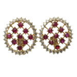 K18 ルビー・ダイヤモンド ピアス/イヤリング 1.33・1.33 ct