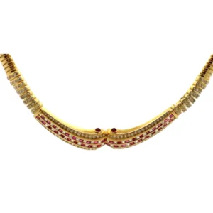 K18 ルビー・ダイヤモンド ネックレス R3.11・D4.78ct