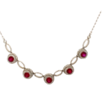 K18WG/K18 ルビー・ダイヤモンド ネックレス/ペンダントトップ R5.48・D2.59ct