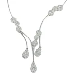 K18WG ダイヤモンド ネックレス/ペンダントトップ D3.55ct