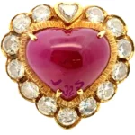 K18 ルビー・ダイヤモンド リング 9.85・D2.21ct