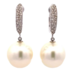 K18 パール・ダイヤモンド ピアス/イヤリング 0.14・0.14 ct