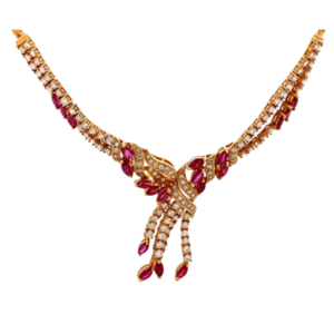 K18 ルビー・ダイヤモンド ネックレス/ペンダントトップ R4.34・D4.01ct