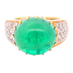 K18 エメラルド・ダイヤモンド リング E8.62・0.62ct