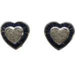 K18 サファイア・ダイヤモンド ピアス/イヤリング 4.4・0.13 ct