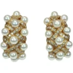 K18 パール・ダイヤモンド ピアス/イヤリング D1 ct