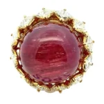 K18 トルマリンキャッツアイ・ダイヤ 26.35・D3.12ct買取の参考価格