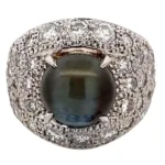 Pt･Pm900 クリソベリルキャッツアイ・ダイヤモンド 7.01・D3.11ct