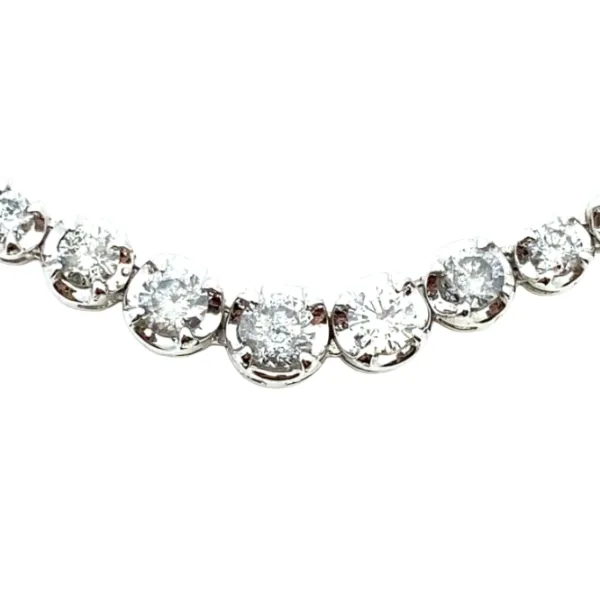 K18WG ダイヤモンド ネックレス/ペンダントトップ 5ct