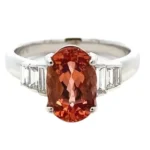 Pt・Pm900 インペリアルトパーズ・ダイヤ 3.50・D0.65ct