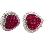 K18 ルビー・ダイヤモンド ピアス/イヤリング